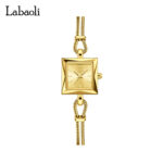 ⁦ساعة Labaoli الذهبية (LA691) - تصميم السوار الملكي⁩ - الصورة ⁦5⁩