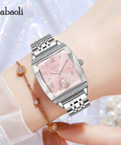 Labaoli Silver Watch - Pink Dial (LA693)