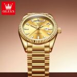 ساعة OLEVS الكلاسيكية للأعمال - الإصدار الذهبي الفاخر (موديل 5650) - Image 9