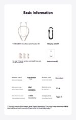 Tourace Wireless Sports Neckband Earphone (Premium White) - LED Digital Display & Bluetooth V5.4 - Image 14