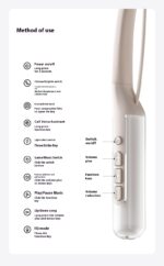 Tourace Wireless Sports Neckband Earphone (Premium White) - LED Digital Display & Bluetooth V5.4 - Image 4