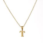 Delicate Initial 'T' Pendant Necklace - Image 2