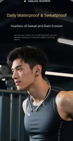 Tourace Wireless Sports Neckband Headphone with 20+ Hours Battery & LED Display - Image 9