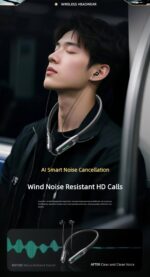 Tourace Wireless Sports Neckband Headphone with 20+ Hours Battery & LED Display - Image 2