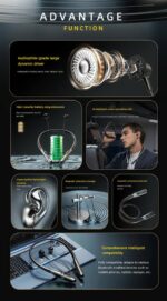 Tourace Wireless Sports Neckband Headphone with 20+ Hours Battery & LED Display - Image 3
