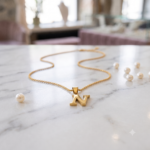 Delicate Initial 'N' Pendant Necklace - Image 2