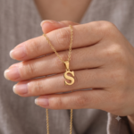 Delicate Initial 'S' Pendant Necklace - Image 2