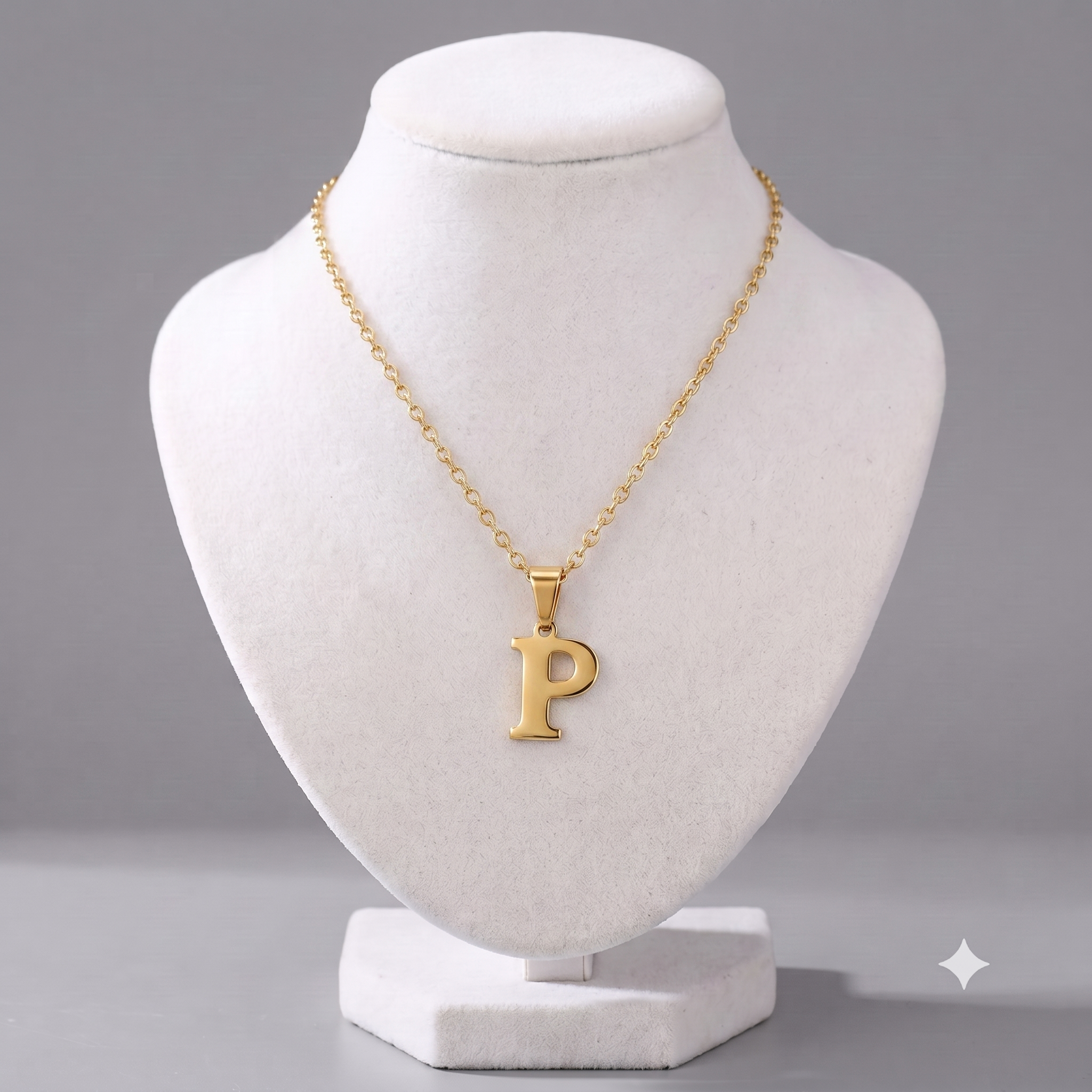 Gemini_Generated_Image_lcbmmulcbmmulcbm (1) Delicate Initial 'P' Pendant Necklace - Image 1