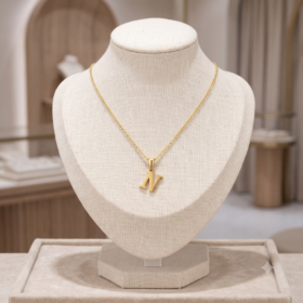 Delicate Initial 'N' Pendant Necklace