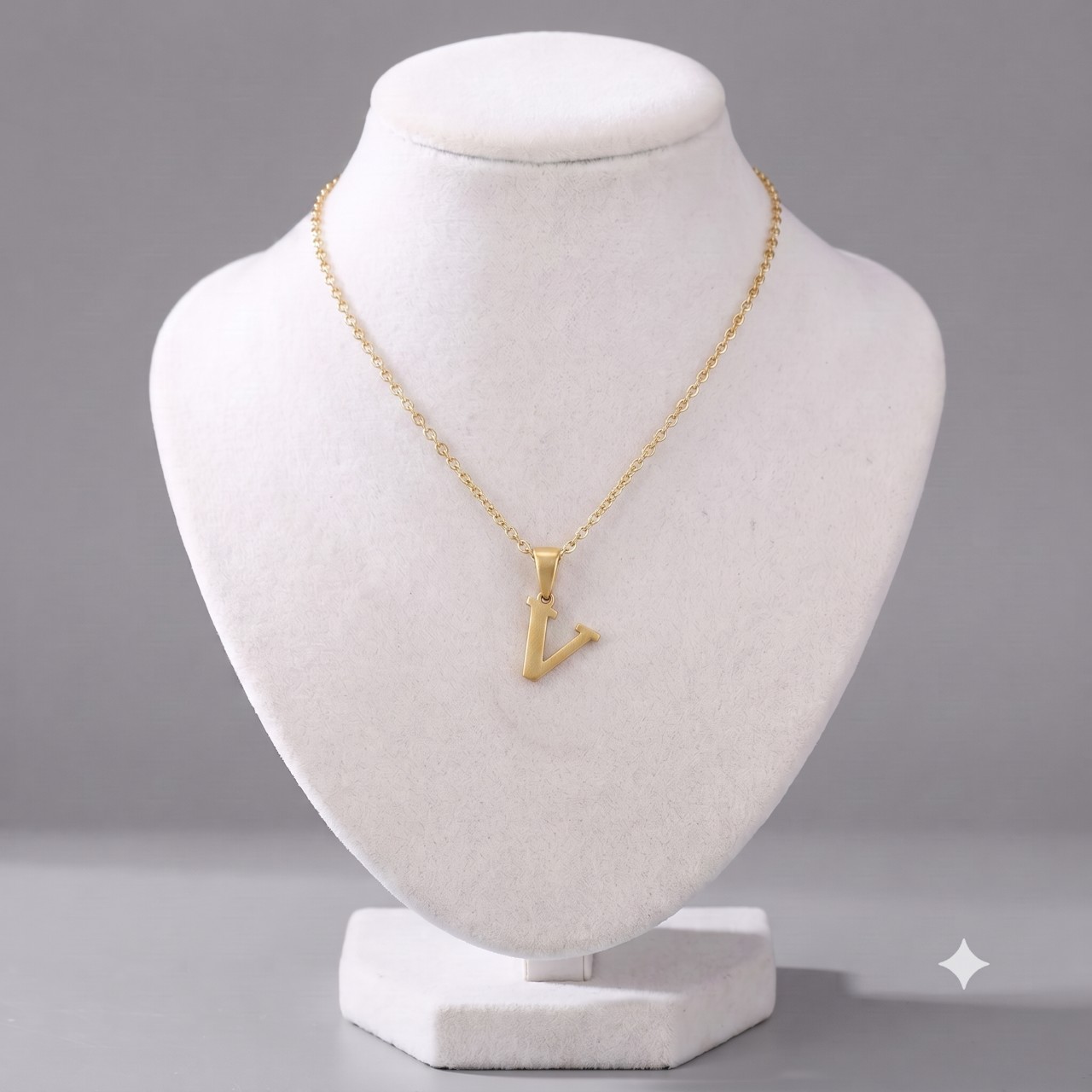Gemini_Generated_Image_pmib6xpmib6xpmib (1) Delicate Initial 'V' Pendant Necklace - Image 1