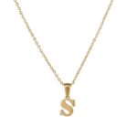 Delicate Initial 'S' Pendant Necklace - Image 3